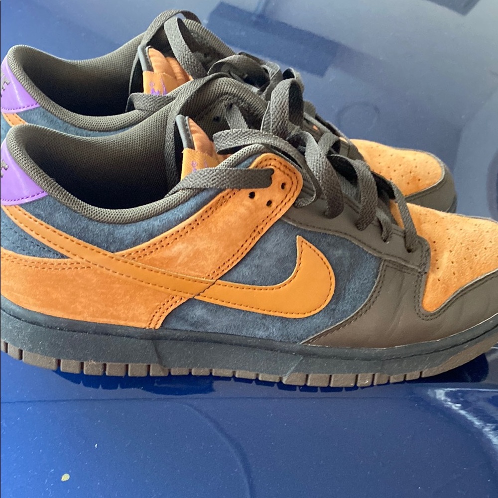 Nike Dunk Low Sneakers in Orange and Gray